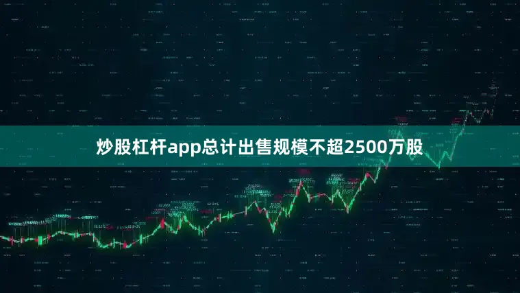 炒股杠杆app总计出售规模不超2500万股